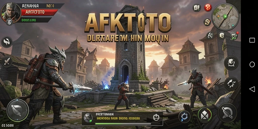 Tampilan gameplay yang dinamis dan mendebarkan dari AFKTOTO.
