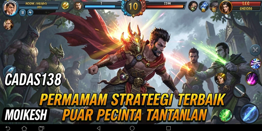 Screenshot utama CADAS138 menampilkan pertarungan taktis yang mendebarkan.