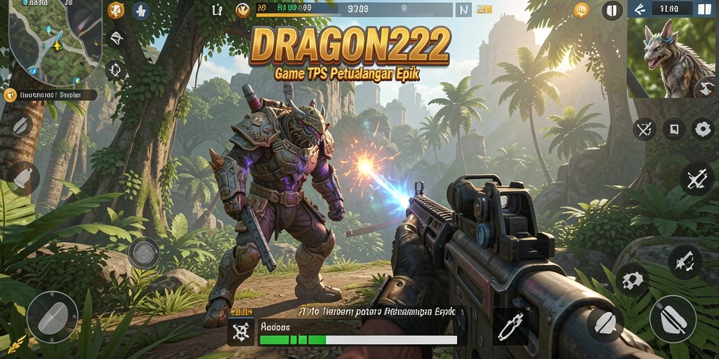 Tampilan gameplay aksi seru dalam DRAGON222