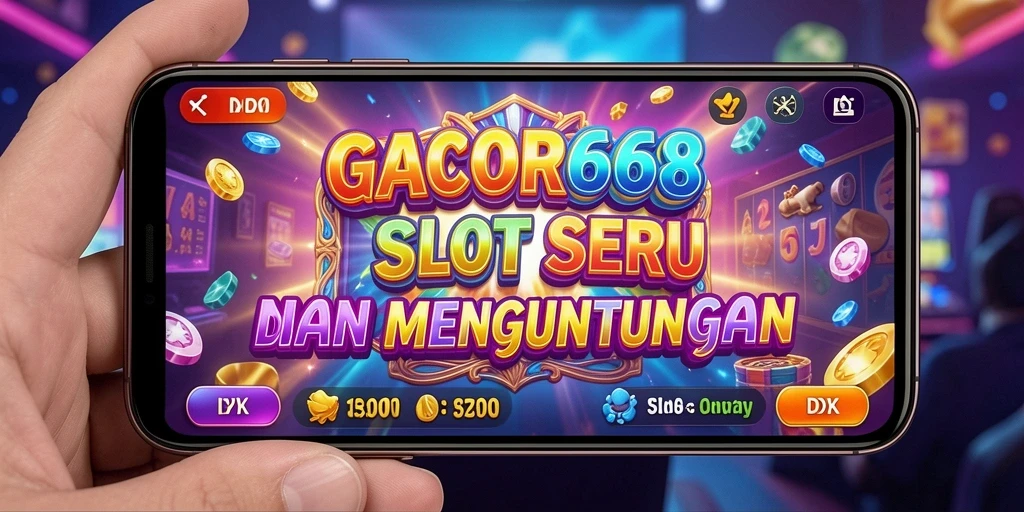 Screenshot GACOR668 menampilkan pengalaman seru bermain Slot dengan grafis menarik.