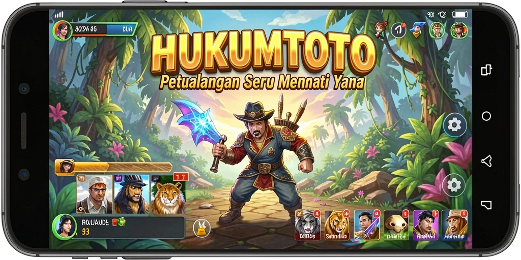 Gameplay menakjubkan HUKUMTOTO dalam petualangan yang penuh aksi.