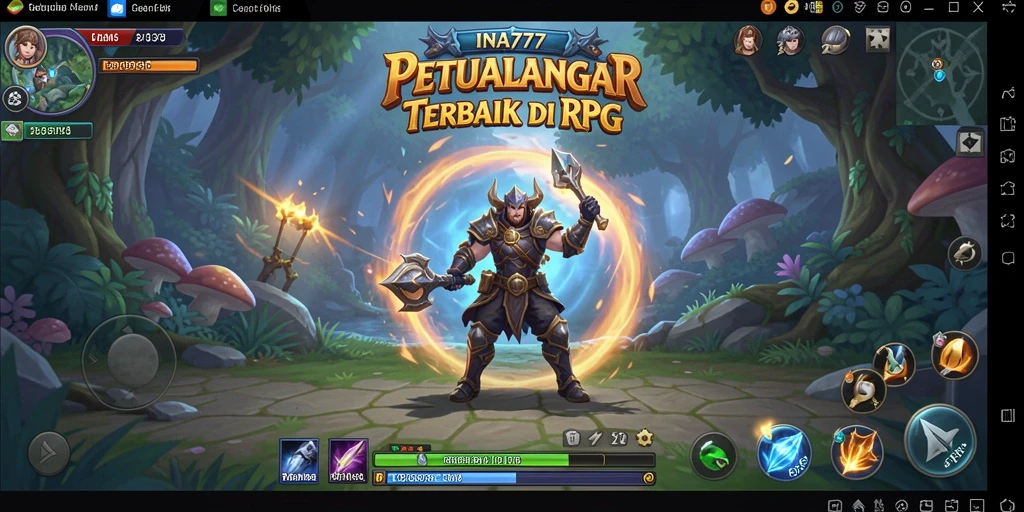 Tangkapan layar utama dari gameplay RPG yang menegangkan.