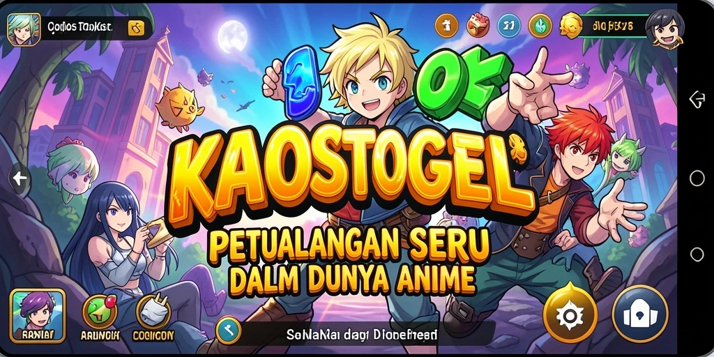 Tampilan gameplay seru dalam dunia Anime KAOSTOGEL.