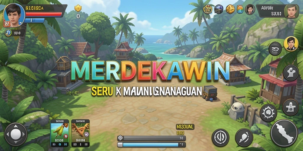 Gameplay MERDEKAWIN yang seru dan interaktif terlihat dalam screenshot ini.