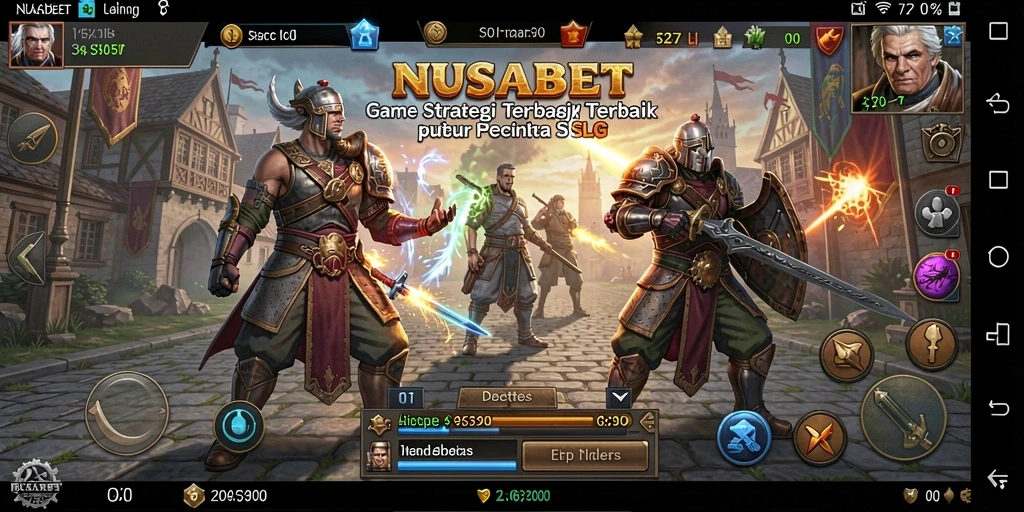 Tangkapan layar <strong>NUSABET</strong> menunjukkan pertempuran strategis yang mendebarkan.