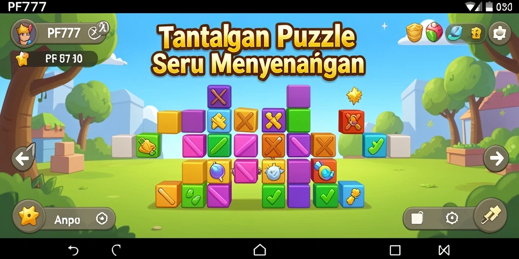 Tampilan gameplay PF777 dengan tantangan puzzle yang menarik.