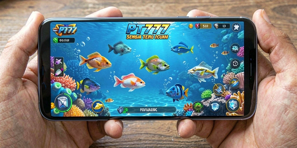 Tampilan screenshot PT777 menampilkan aksi seru dalam game Tembak Ikan.