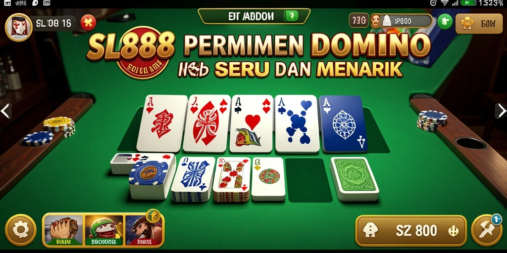 Tampilan gameplay SL888 yang seru dan menantang dalam permainan Domino.